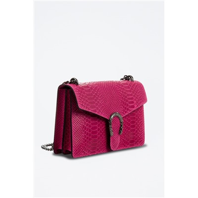 Bolso de nobuk Fucsia