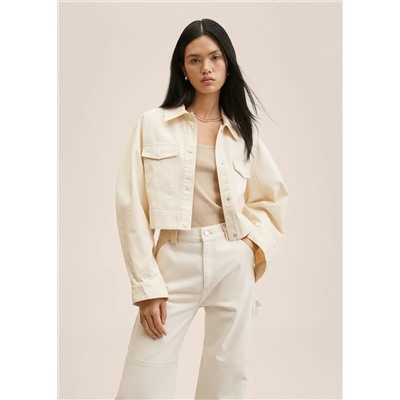 Chaqueta oversize algodón -  Mujer | MANGO OUTLET Melilla