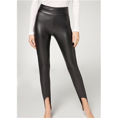 Thermo Skinny Leggings mit Fersenband