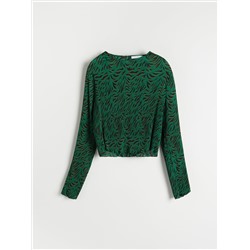 Gemusterte Bluse