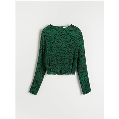 Gemusterte Bluse