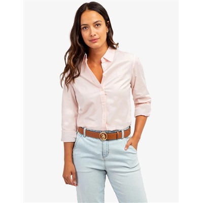 SOLID STRETCH POPLIN SHIRT