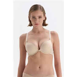 Dagi Kadın Bej Angelıca Kulaklı Double Push-Up Dolgulu Tek Sütyen B0169032