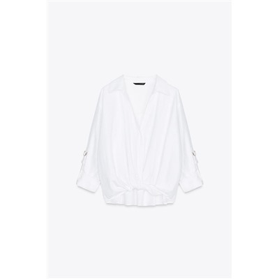 CAMISA NUDO CON LINO