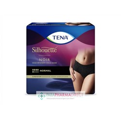 Tena Silhouette Noir Normal Taille L Sous Vêtement Taille Basse x9