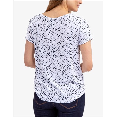 TWIST FRONT CREW NECK T-SHIRT
