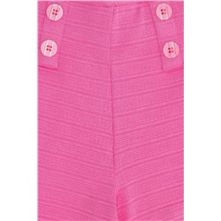 Kız Çocuk Pembe Örme Şort