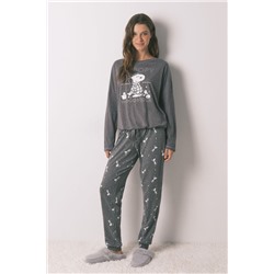 Pijama largo 100% algodón Snoopy