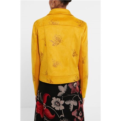 Chaqueta biker slim floral
