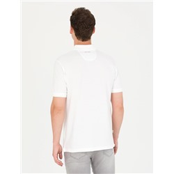 Ekru Slim Fit Polo Yaka Tişört