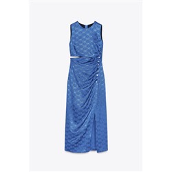 JACQUARD MIDI DRESS