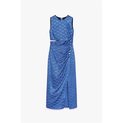 JACQUARD MIDI DRESS