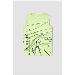 Defacto Erkek Çocuk Regular Fit Bisiklet Yaka Pamuklu Penye Atlet X8341A622SM