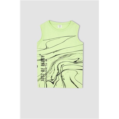 Defacto Erkek Çocuk Regular Fit Bisiklet Yaka Pamuklu Penye Atlet X8341A622SM