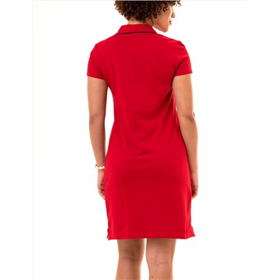 TIPPED POLO DRESS