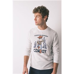 Pijama largo hombre polar "Woody cowboy"