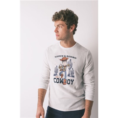 Pijama largo hombre polar "Woody cowboy"