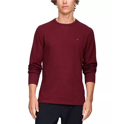 Men's Waffle-Knit Long-Sleeve Crewneck Thermal Top