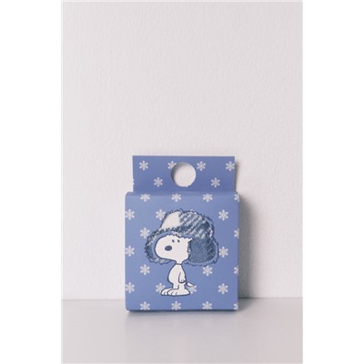 Calcetines largos pelo print cuadros Snoopy