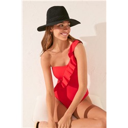 Sombrero negro detalle trenzado