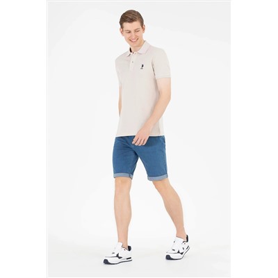 Erkek Taş Basic Polo Yaka Tişört
