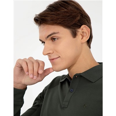 Koyu Yeşil Slim Fit Sweatshirt