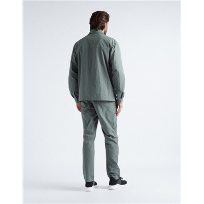 Reflector Technical Overshirt, Men, Dark Green