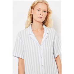 Camisa Azul claro y blanco