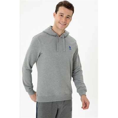 Erkek Gri Melanj Sweatshirt