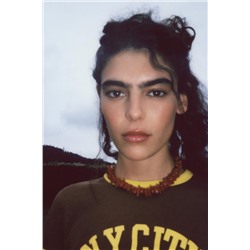 SLUB KNIT VARSITY T-SHIRT