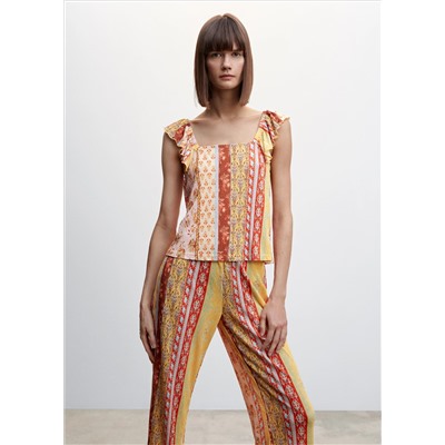 Top textura estampado