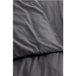 Manon King Size %100 Pamuk Ranforce Düz Nevresim - Antrasit
