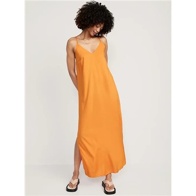 Tie-Back Maxi Slip Dress for Women