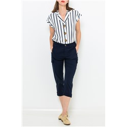 Pantalón pirata Azul marino