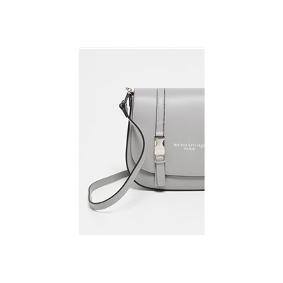 Bandolera de piel Tex Gris