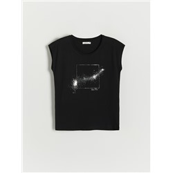T-Shirt im Kimono-Stil