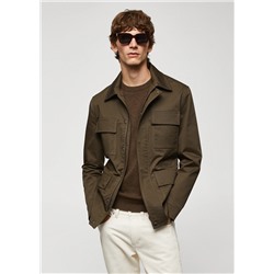 Chaqueta algodón bolsillos