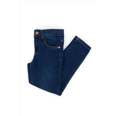 Kız Çocuk Koyu Mavi Jean Pantolon