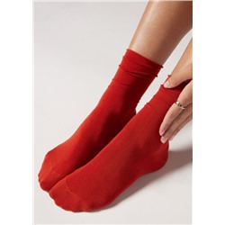 Kurze Socken mit Cashmere