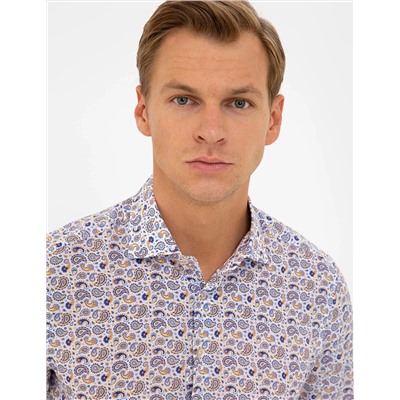 Çok Renkli Slim Fit Uzun Kollu Gömlek