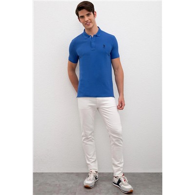 Erkek Saks Basic Polo Yaka Tişört