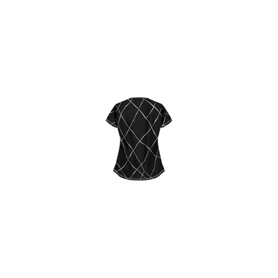 UA Pearls of Wisdom Black Print Scrub Top