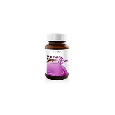 КАПСУЛЫ КРАСНОЕ ВИНО 25mg ОТ VISTRA 30 КАПСУЛ / VISTRA RED WINE 25mg 30 CAPSULES
