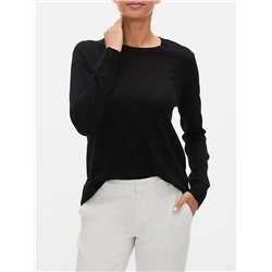 Washable Merino Wool Crew Neck Sweater