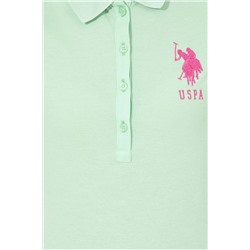 Kadın Mint Basic Polo Yaka Tişört