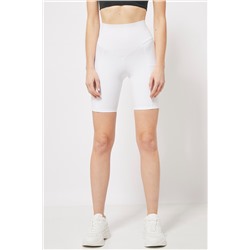 Leggings ciclista cintura alta Blanco