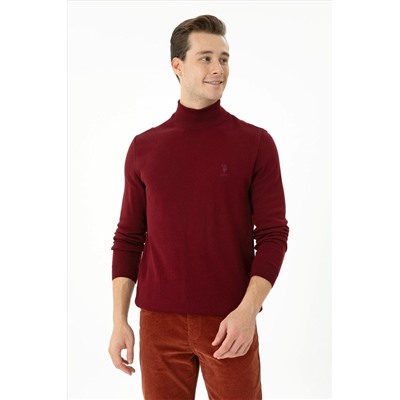 Erkek Bordo Basic Kazak