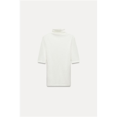 MERCERISED WOOL BLEND T-SHIRT