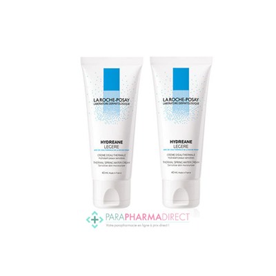 La Roche Posay Hydreane Crème Hydratante Légère 2x40mlLot  × 2