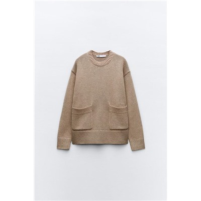 KNIT SWEATER WITH POCKETS